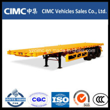 Cimc 40FT Flatbed Trailer, Chassis Container Trailer